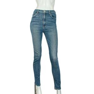 REFORMATION High & Skinny Denim Jeans in RHINE Blue Size 28